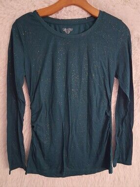 Calvin Klein Long Sleeve Sparkly Top Medium